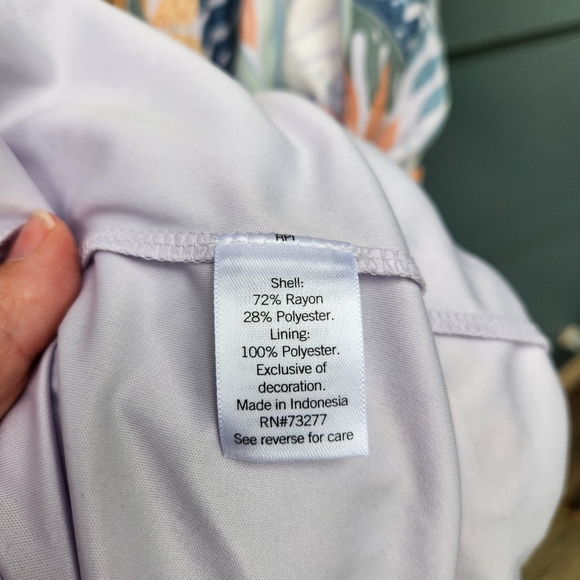 LC Lauren Conrad Print Button-Front Maxi Dress with Pockets - Size Large - Picture 12 of 13